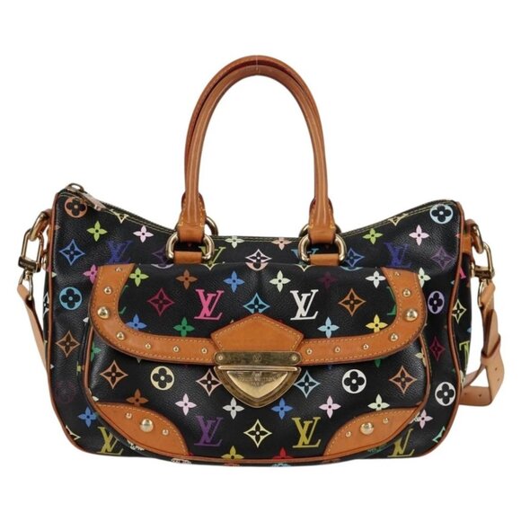 LOUIS VUITTON Monogram Multicolor Rita Tote Bag Black - Picture 2 of 15